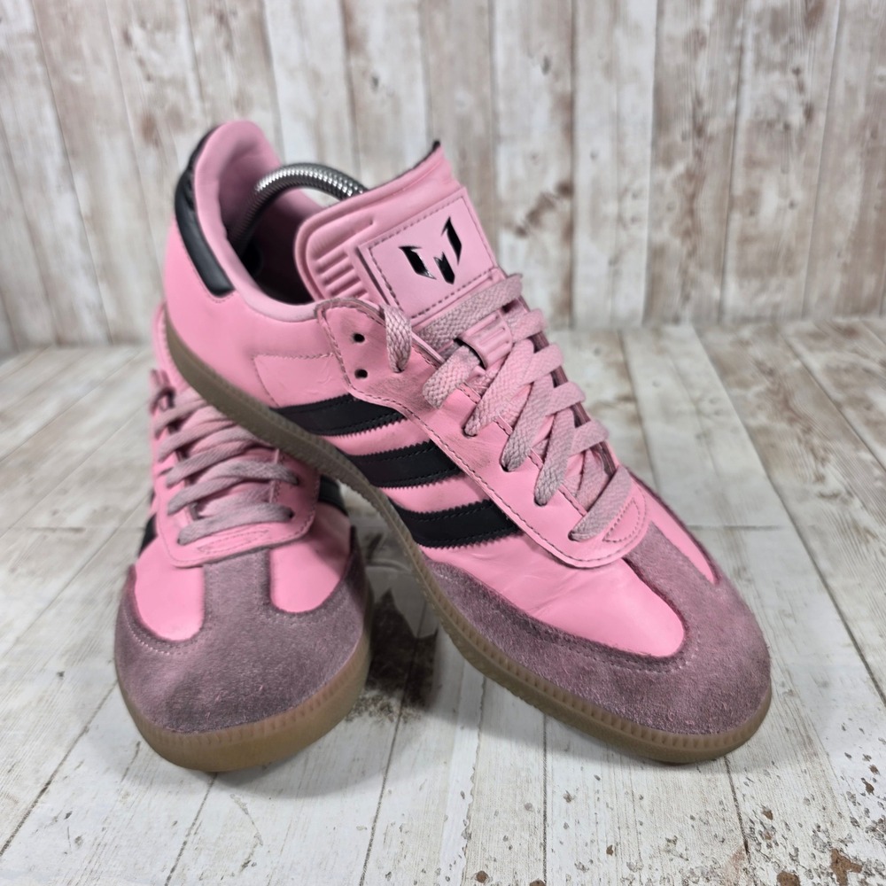 Adidas Samba Messi Inter Miami CF Pink Black Gum Sneakers IH8158‎ Mens 9.5 - Picture 8 of 8
